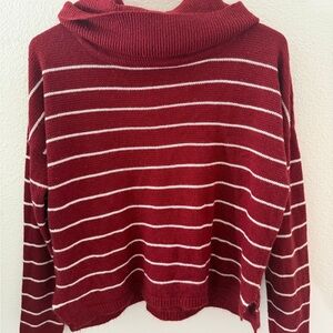 Striped Red Sweater for Women